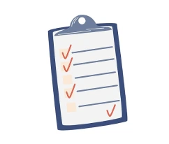 clipboard with checkmarks